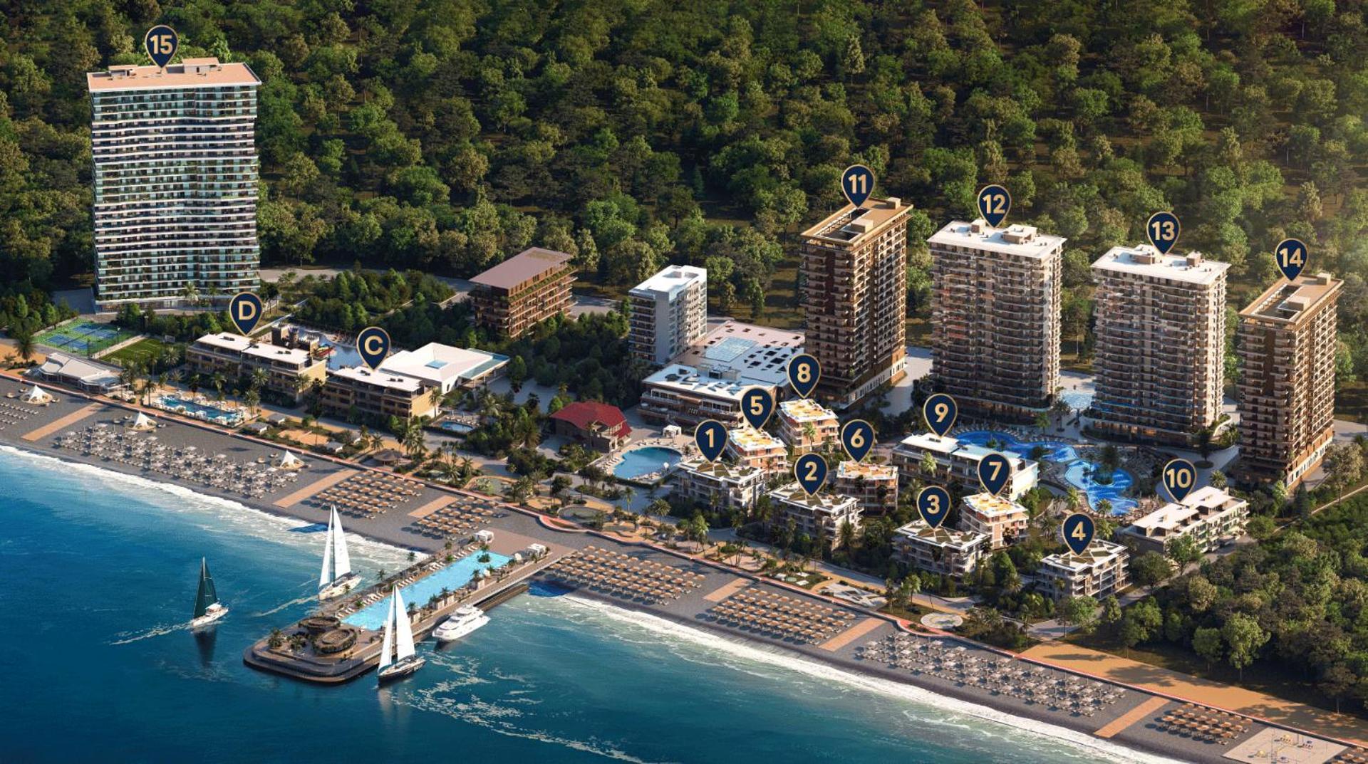 Luxury Oasis Apartment Chakvi Esterno foto